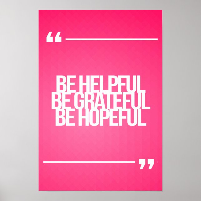 Inspirational and motivational quotes poster (Front)