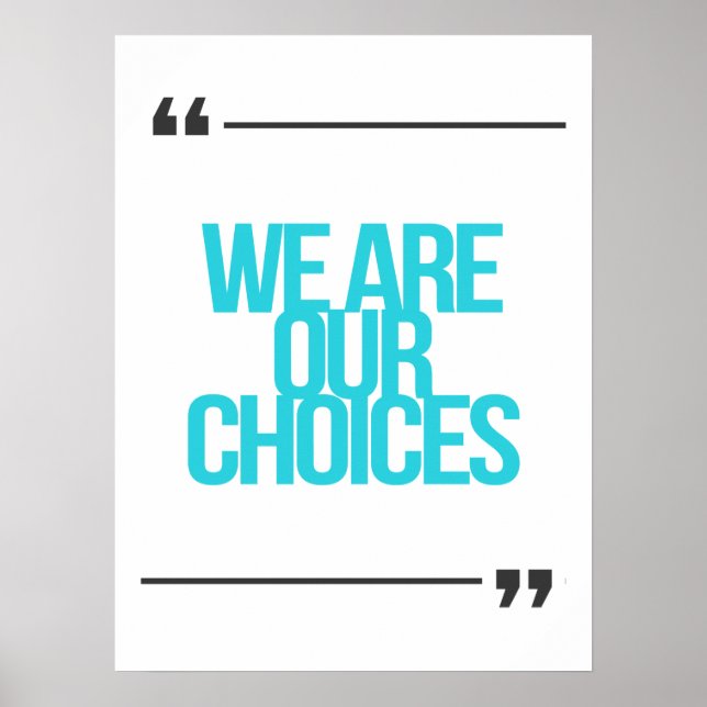 Inspirational and motivational quotes poster (Front)