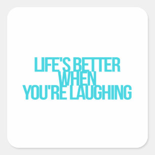 Inspirational and motivational quotes square sticker