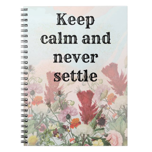 Inspirational and self love phrase notebook (Front)