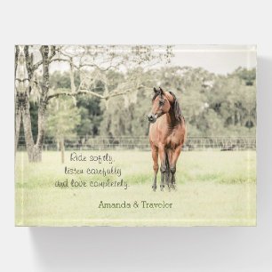 Inspirational Arabian Horse Quote Custom Desk Paperweight