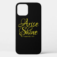 Inspirational Arise and Shine Faith Black