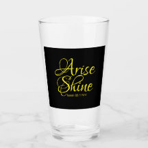 Inspirational Arise and Shine Faith Black