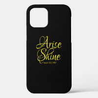 Inspirational Arise and Shine Faith Black