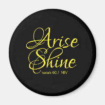 Inspirational Arise and Shine Faith Black
