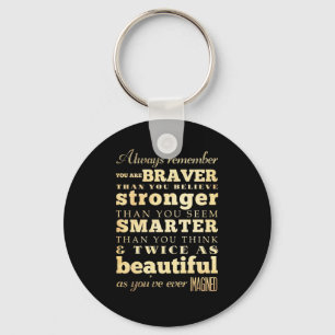 Inspirational Art -Dr Quote Key Ring