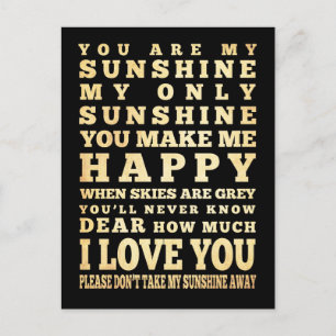 Inspirational Art - I Love You Postcard