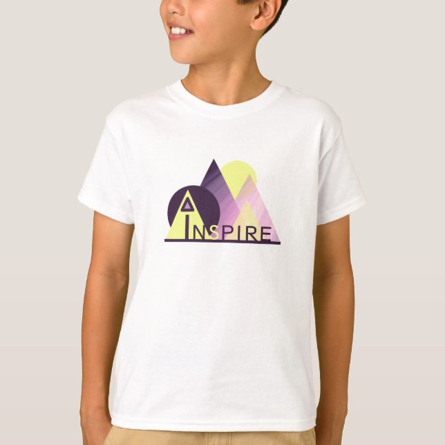 Inspirational Art "INSPIRE" Boys T-Shirt (Front)