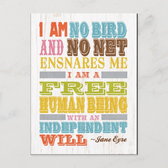 Inspirational Art - Jane Eyre Postcard (Front)