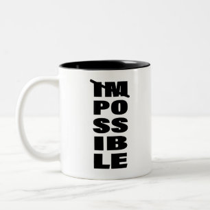 Inspirational Art Quote Art Endless Possibilities Two-Tone Coffee Mug