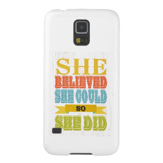 Inspirational Art - She Believed, She Did Case-Mate Samsung Galaxy Case (Back)