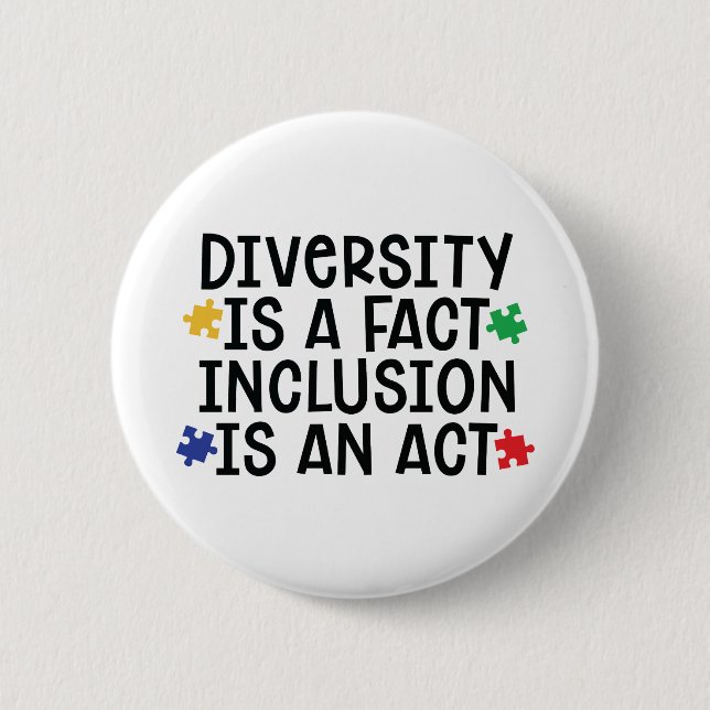 Inspirational Autism Quote 6 Cm Round Badge (Front)