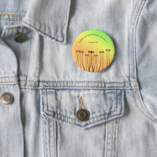 Inspirational, Awesome Tropical Summer 6 Cm Round Badge