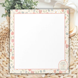 Inspirational Back‑to‑School Floral Teacher Notepad