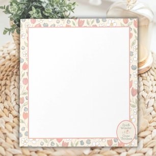 Inspirational Back‑to‑School Floral Teacher Notepad