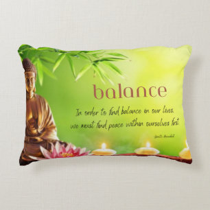 INSPIRATIONAL BALANCE BUDDHA PILLOW
