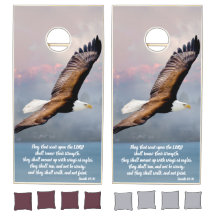 Inspirational Bald Eagle Scripture Verse Fine Art