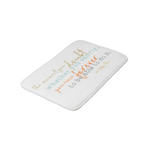 Inspirational Bath Mat Storybook Quote