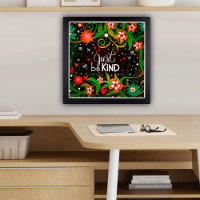 Inspirational Be Kind Quote Floral Classroom 