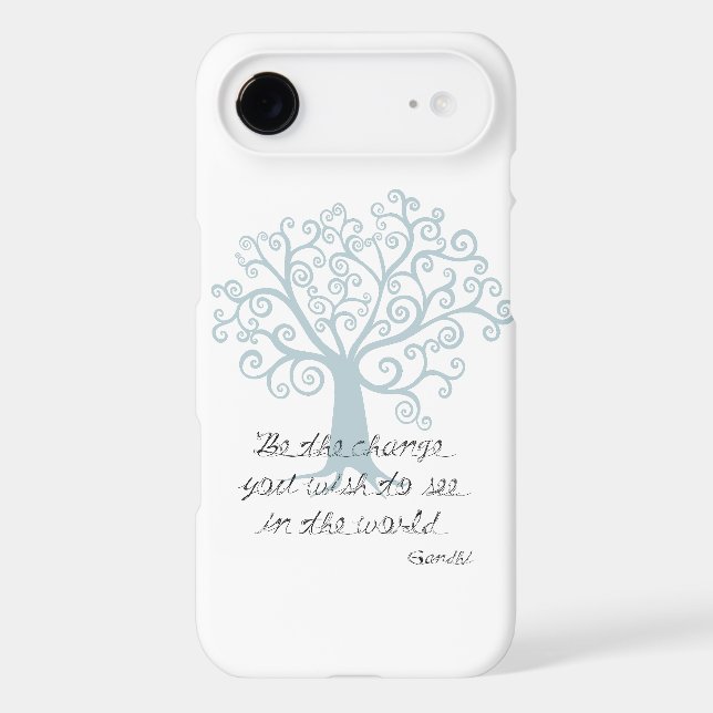 Inspirational Be the Change Tree Case-Mate iPhone Case (Back)