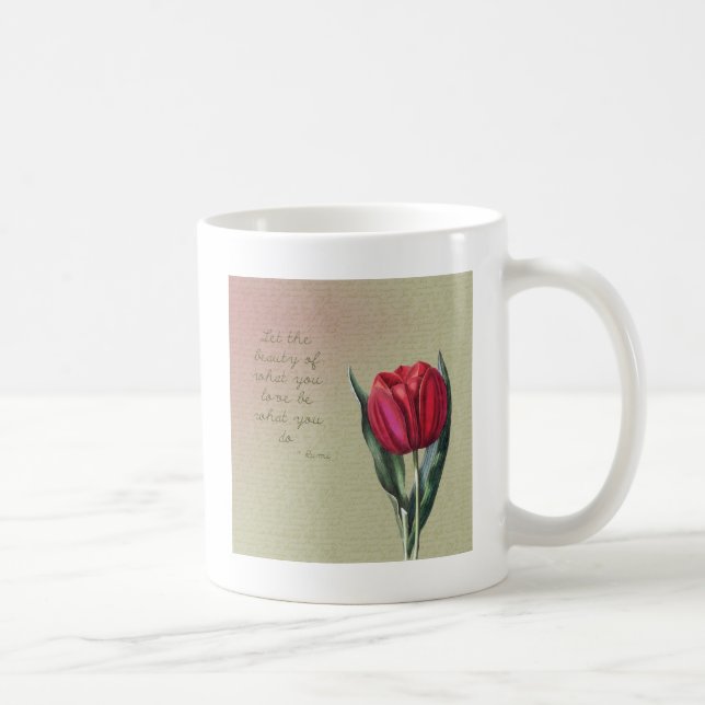 Inspirational Beauty Tulip Coffee Mug (Right)