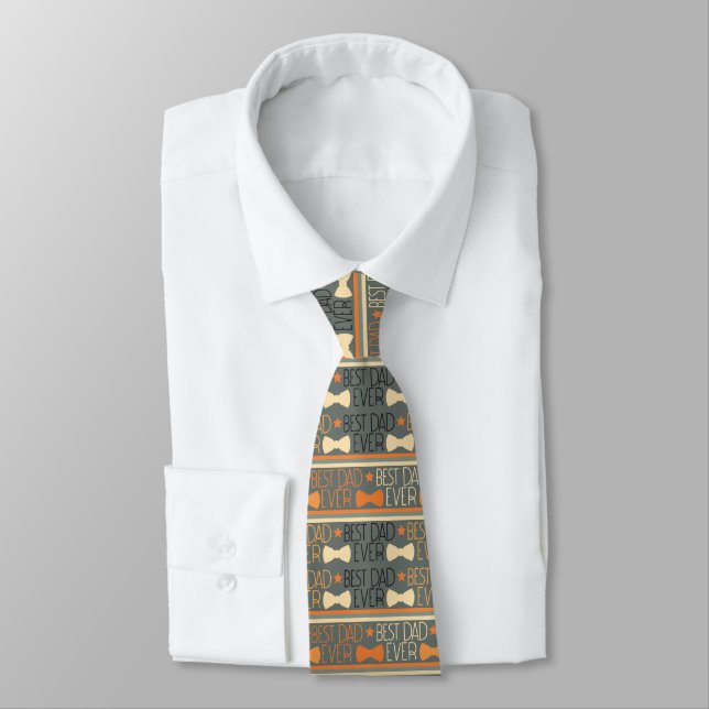Inspirational Best Dad Ever Father's Day Tie (Tied)