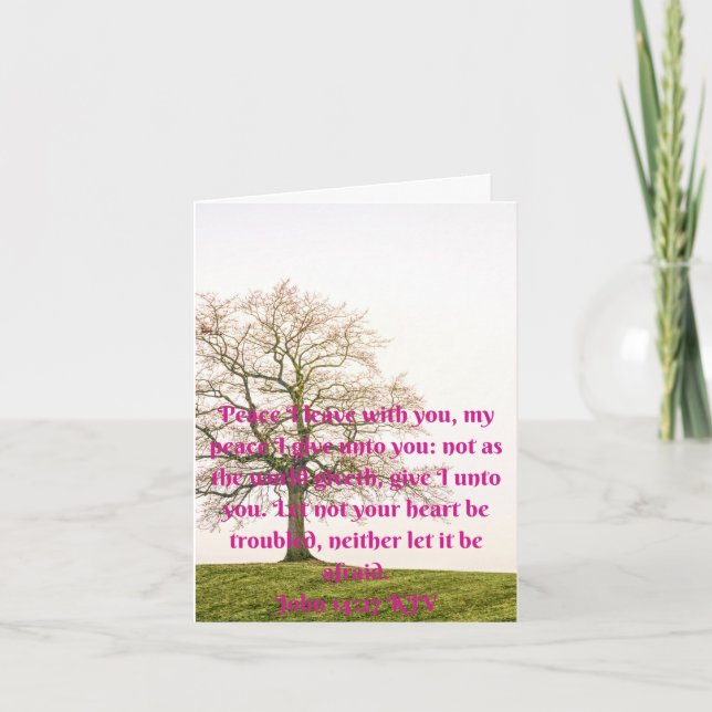 Inspirational bible quotes, faith  card (Front)