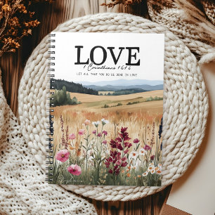 Inspirational Bible Verse 1 Corinthians 16:14 Notebook