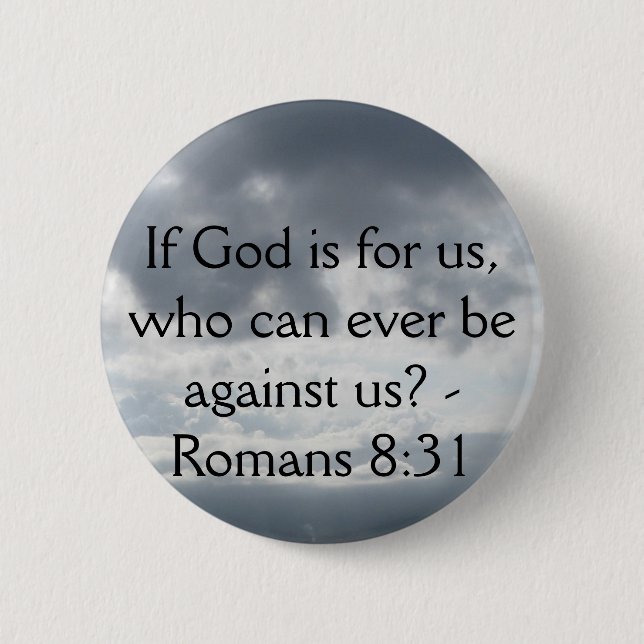 Inspirational Bible Verse 6 Cm Round Badge (Front)