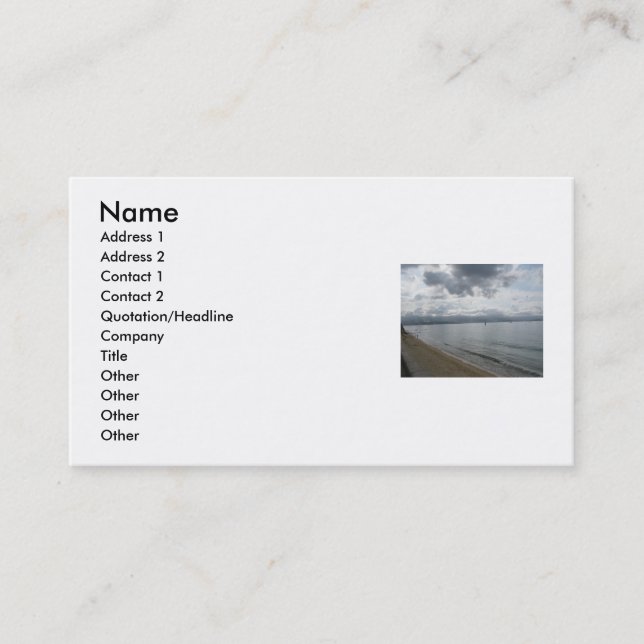 Inspirational Bible Verse Business Card (Front)