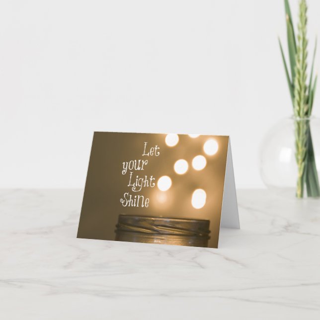 Inspirational Bible Verse Christian Quote Card (Front)