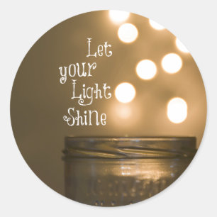 Inspirational Bible Verse Christian Quote Classic Round Sticker