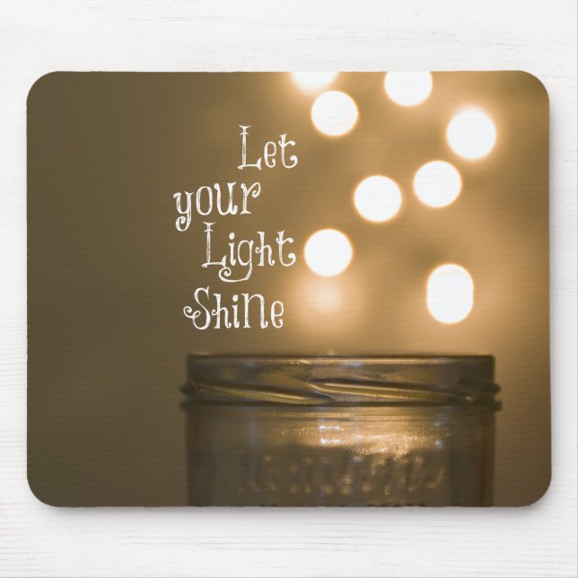 Inspirational Bible Verse Christian Quote Mouse Mat (Front)