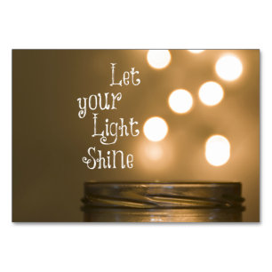 Inspirational Bible Verse Christian Quote Table Number