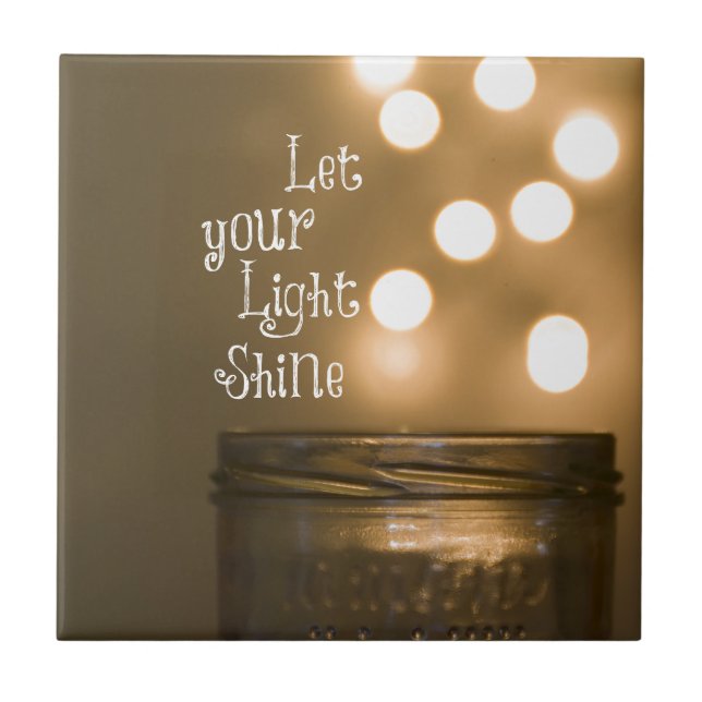 Inspirational Bible Verse Christian Quote Tile (Front)