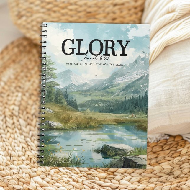 Inspirational Bible Verse Isaiah 60:1 Lake Notebook (Creator Uploaded)