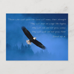 Inspirational Bible Verse Isaiah Postcard