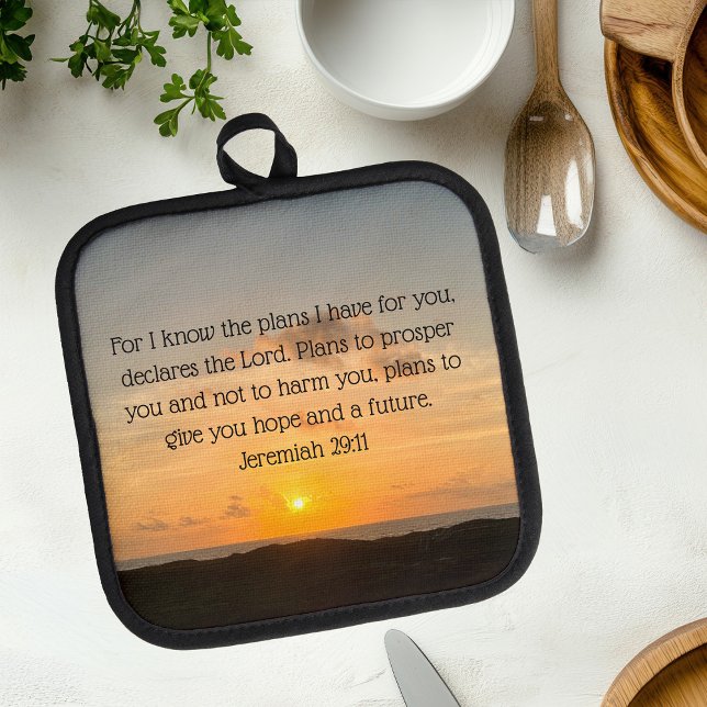 Inspirational Bible Verse Jeremiah 29:11 Christian Pot Holder (Creator Uploaded)