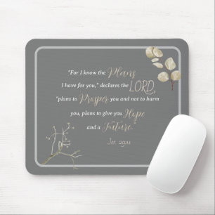 Inspirational Bible Verse Jeremiah 29:11 Mouse Mat