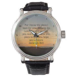 Inspirational Bible Verse Jeremiah 29:11 Sunset Watch