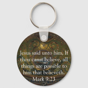 Inspirational Bible Verse Key Ring