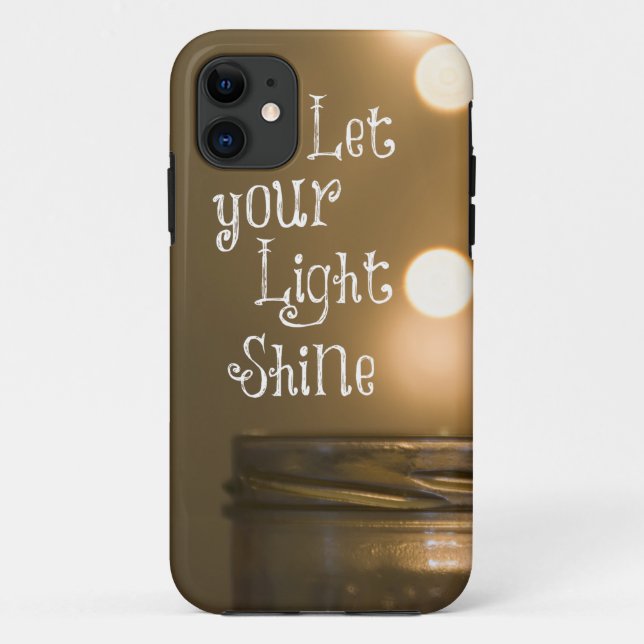 Inspirational Bible Verse Let your light shine Case-Mate iPhone Case (Back)