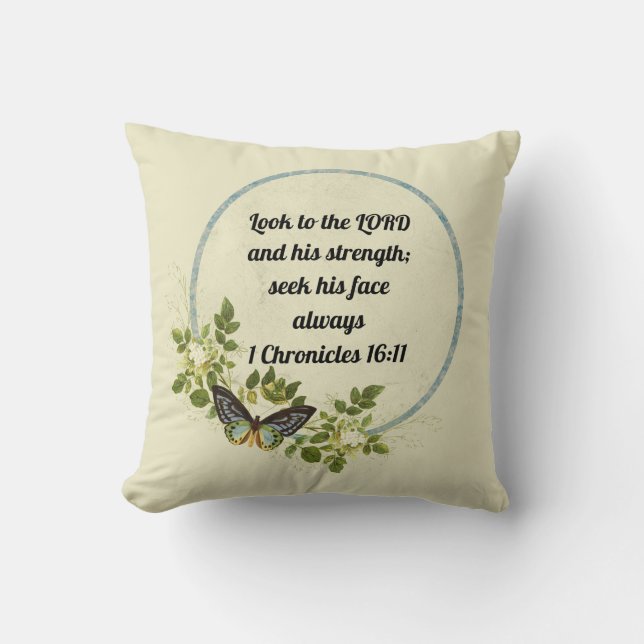  Inspirational Bible Verse Pillow (Front)