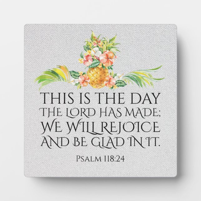 Inspirational Bible Verse Plaque (Front)