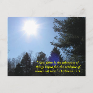 Inspirational Bible verse postcard