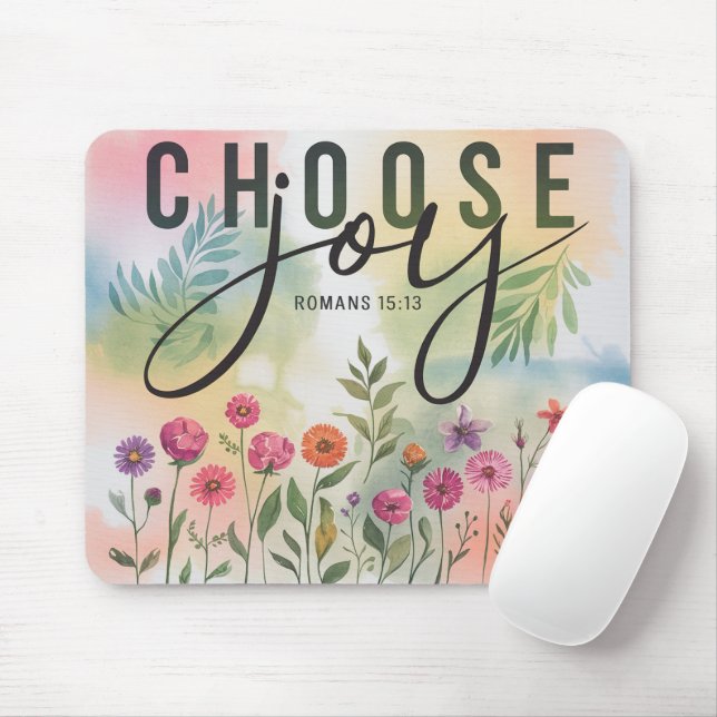 Inspirational Bible Verse/Scripture Mouse Mat (With Mouse)