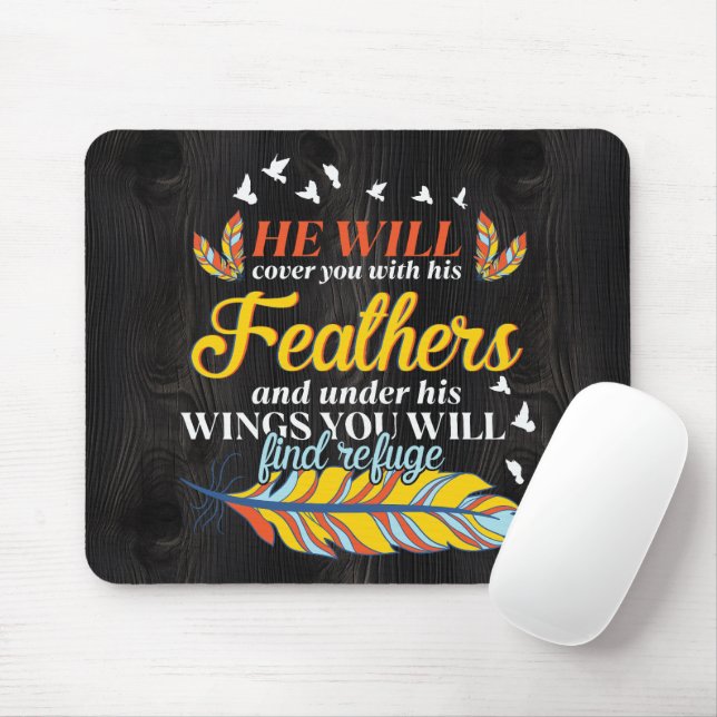 Inspirational Bible Verse/Scripture Mousepad (With Mouse)