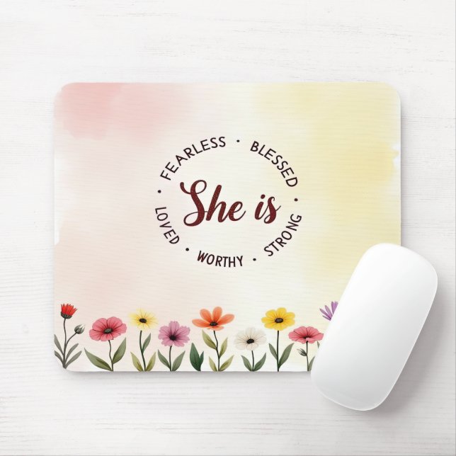 Inspirational Bible Verse/Scripture Mousepad (With Mouse)