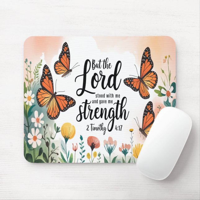 Inspirational Bible Verse/Scripture Mousepad (With Mouse)