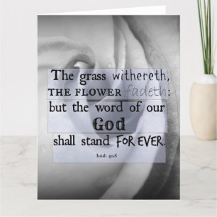 Inspirational Bible Verse: Word of God Shall Stand Card